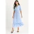 V-hals Midi Jurk met Strik