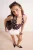 TRENDYOLMİLLA Dames Bruin Stippen Mouwloos Regular fit Blouses