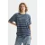 Scotch & Soda Indigo Washed Loose Fit T-shrit Sand Stripe