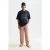 Scotch & Soda Cross-stitched Front Artwork Loose-fit T-shirt Black