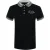 Love Moschino Silver Heart Logo Black Polo Shirt