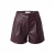 EDITED imitatieleren wide leg casual short – aubergine