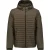 No Excess Jacket Short Fit Hooded Padded Taupe