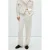 Mango straight leg broek met ceintuur – ecru
