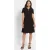 Seraphine Maternity Mini Dress Black