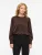VILA Blouse ‘VIEllette’  chocoladebruin