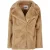 Urban Classics Dames teddy fleece jas met kapkraag