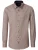 CASA MODA Sport casual fit overhemd – popeline – donkerblauw – wit en beige dessin