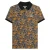 Lambretta Heren SS25 Paisley gemerkt poloshirt (Zwart/Goud)