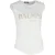 Balmain Logo Print Tanktop in Witte Katoen