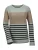 MADELEINE Trui  donkerbeige / mintgroen / zwart