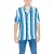 Gestreepte Viscose Korte Mouw Shirt