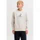 JACK & JONES JUNIOR sweater met print – zand
