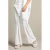 LOLALIZA high waist straight fit broek met plooien – wit