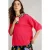 White Stuff Kate Linen Blend Tee Bright Pink