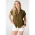 MS Mode viscose blouse met borduursels Plus Size – olijfgroen