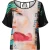 Chiffon top met artistieke print — Lichtgewicht, levendig en moeiteloos elegant.