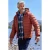 Mountain Warehouse Gewatteerde jas met imitatiebont voor heren (Gebrande sinaasappel)