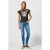 Wrangler Skinny Whispering Waves Denim Blue Jeans