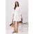 TRENDYOLMİLLA Dames Ecru Effen Kort / Mini Driekwart mouw Casual Skater Jurken