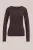 WE Fashion – Dames Second Skin T-shirt – Donkerbruin –
