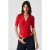 Slim Fit geribde poloblouse