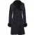 Dames suède merino shearling jas met Toscana kraag-Hanoi