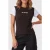 The Kooples Short-sleeved T-shirt W Front Print Brown / Black