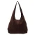 DSTRCT suede schoudertas Portland Road donkerbruin