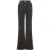 Moschino Flared Trousers In Black Stretch Denim Black