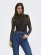 Only Onlerica Mesh L/s Top Jrs Noos T-shirt Lange Mouw Raw Umber