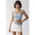 Dames Getailleerde Vierkante Hals Crop Tanktop