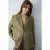 TRENDYOLMİLLA Dames Kaki Effen Lang Oversized Blazers