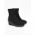 Purapiel Wedge Enkelboot Bro3 Zwart