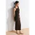 Mouwloze Bodycon Midi Jurk met Accessoire Detail