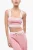 Gebreide crop top met ritssluiting in roze
