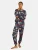 love & roses Pyjama  navy / spar / lichtoranje / knalrood