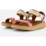 Woden Woden Line Lite Sandalen roze Textiel