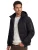 Winterjas Boss Green zwart puffer met capuchon