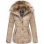 Marikoo dames winterjas Nekoo met imitatiebont capuchon & teddyvoering