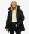 Gewatteerde City Parka Zwart