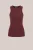 WE Fashion – Dames tanktop van ribstof – Bordeauxrood – Katoen –
