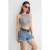 Basis Geweven Crew-Neck Tanktop