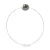Armband Love Links Link Venetiaans van Zilver 925 versierd met een echte gekweekte Tahitiparel van 10-11 mm