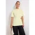Trendyol Modest Dames Geel Effen Kort Regular fit Modest T-shirt