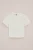 WE Fashion – Meisjes T-shirt met embroidery – Regular fit – Gebroken wit – Katoen –