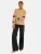 love & roses Trui  camel / groen / lichtroze / donkerrood