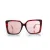 Gucci, roze oversized Havana zonnebril