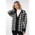 EsQualo Cardigan Houndstooth Jacquard Black / Off White
