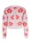 swirly Gebreid vest  pink / oranjerood